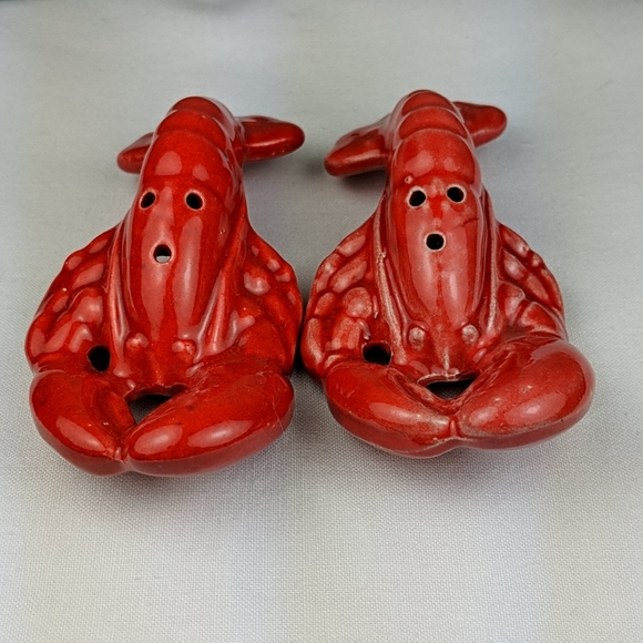 Kitchen Vintage Ceramic Red Lobster Saltpepper Shakers Poshmark